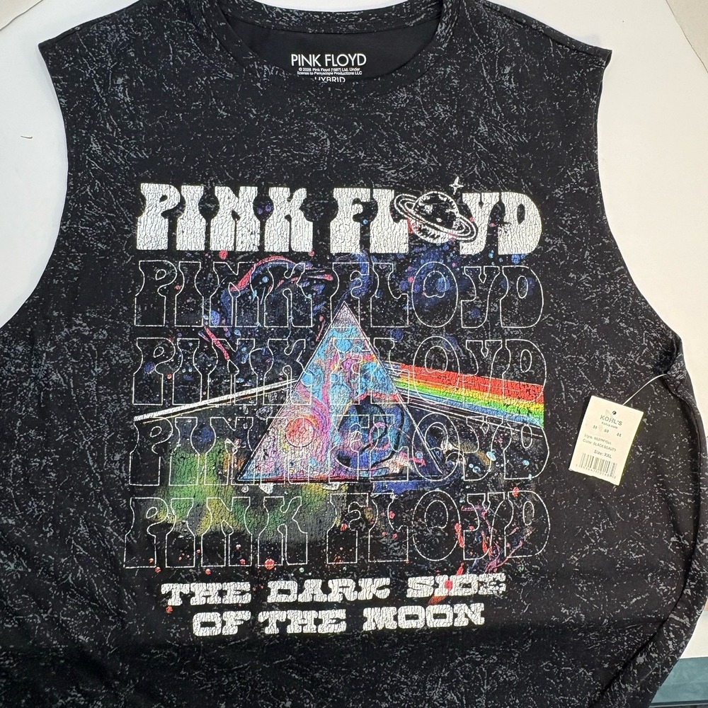 Pink Floyd Dark Side of the Moon Black Beauty Sleeveless Tank XXL M657PF1041